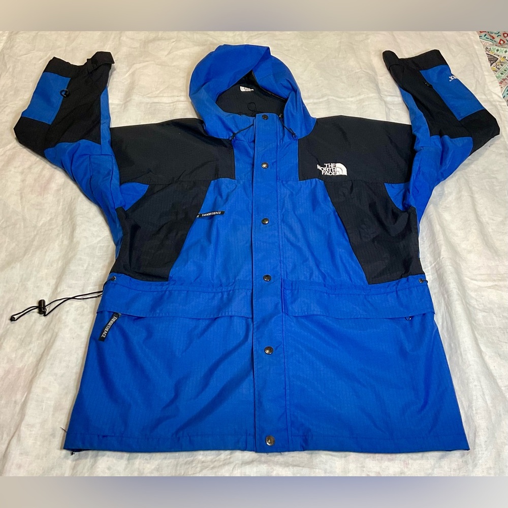 Vintage The North Face Gore-Tex JACKET  BLUE COLOR MENS  size LARGE RARE